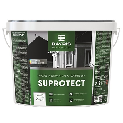 Фасадна штукатурка "SUPROTECT" - Баранець, TM Bayris. Акрилова (База A/C)