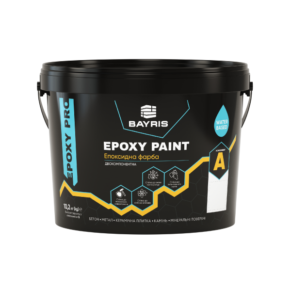 Фарба епоксидна двокомпонентна Epoxy Paint, Компонент А (База А/C, напівмат/глянець)